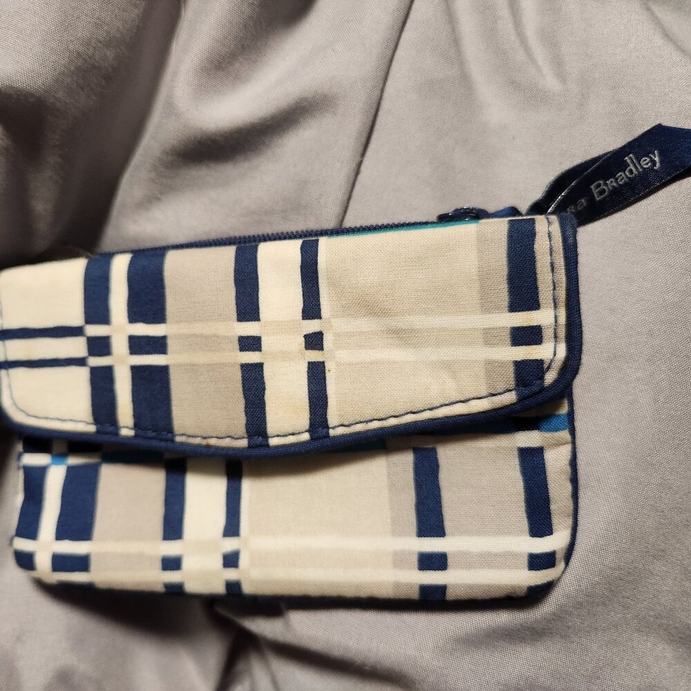 Vera Bradley blue and white wallet
